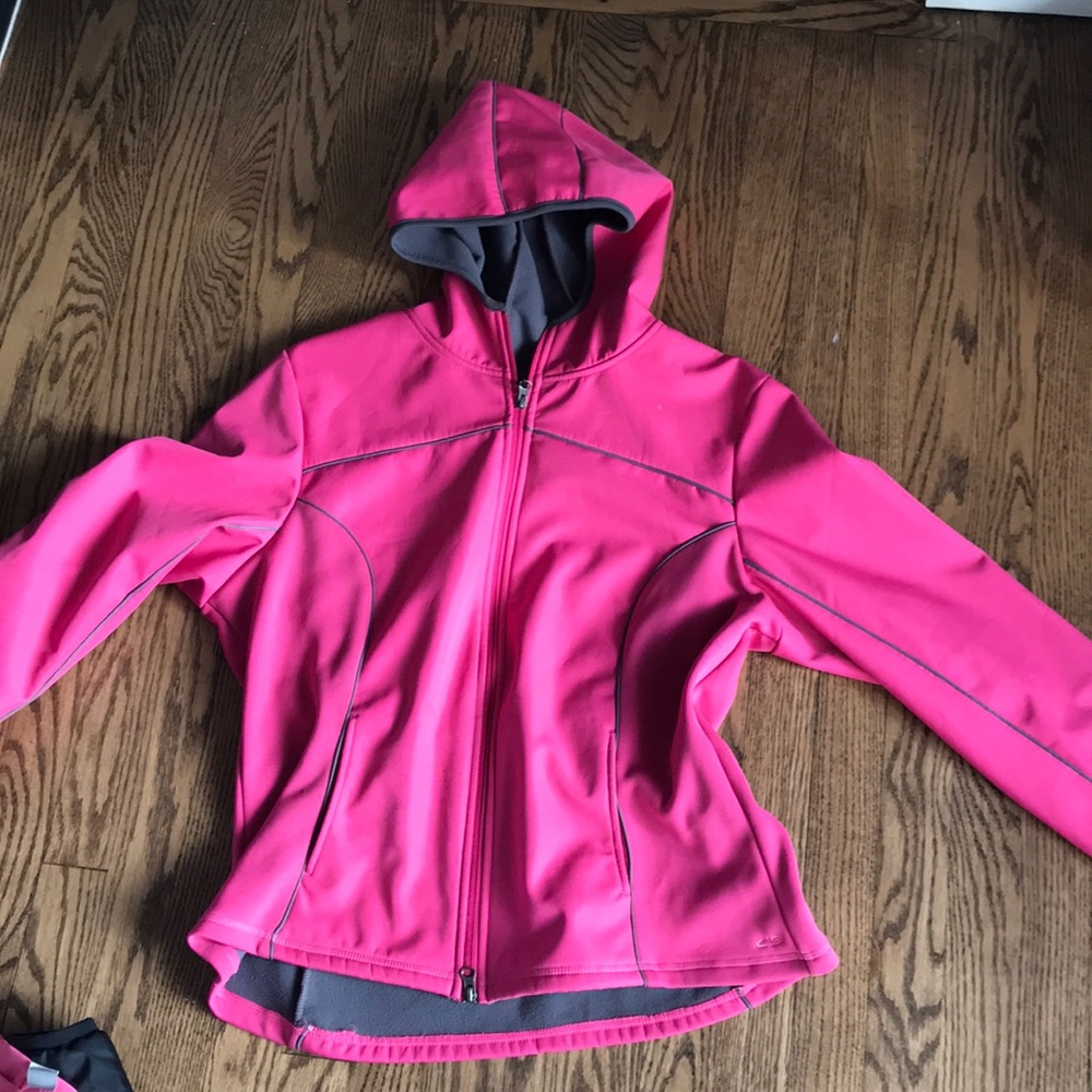 Champion pink and grey zip up
